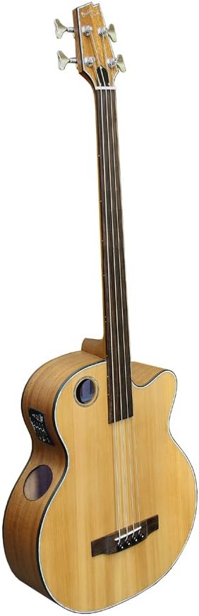 Boulder Creek EBR3-N4F Acoustic-Electric 4-String Fretless Bass