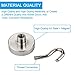 zuber h011-c Magnetic Hooks Powerful Heavy Duty Neodymium Magnet for Your Refrigerator and Other Surfaces, Will Not Scratch, Set of 4