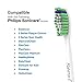 Sierra Clean Standard Replacement Toothbrush Heads for Philips Sonicare, 4 pack, fits Sonicare 2 Series Plaque Control, 3 Series Gum Health, DiamondClean, FlexCare Series, EasyClean and HealthyWhite