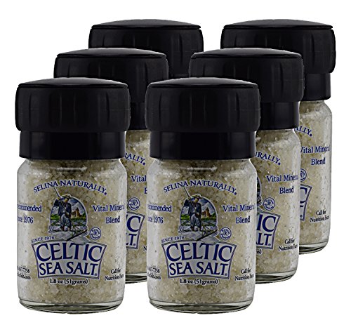 Light Grey Celtic Sea Salt Mini Grinders – Refillable, Reusable Glass Grinders with Additive-Free, Delicious Sea Salt… - Image 4