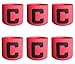 Ancefine Elastic Adult Youth Soccer Captain Armband,6-Pack (Pink)
