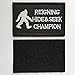 SpaceAuto Reigning Hide and Seek Champion Funny Tactical Morale Hook & Loop Fastener Patch 3.15