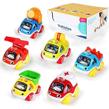 Lukat Toy Cars And Trucks For 1 2 Year Old Boys Girls Baby Toys For 12 18 Months Old Toddler Boys Toys Age 2 1