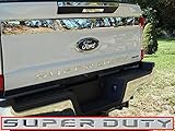 QAA FITS F-250 & F-350 SUPER DUTY 2017-2018 FORD (10 Pc: Stainless Steel SUPER DUTY Tailgate Letter Insert, 2/4-door) SGR57320