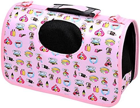 Pet Dog Cat Carrier Bag- Yihya Spacious Traveler Puppy Dog Cat Carrier Tote HandBag Kitten Portable Pet Home ,Size S: 34*18*24cm -Pink Cakes