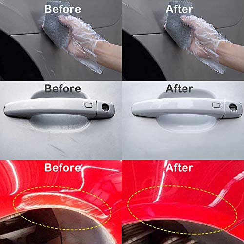 GLISTON Multipurpose Scratch Remover Cloth, Car Scratch Remover Tools with Clear Instructions and Gloves for Car Paint Scratch Repair, Vehicles Small Scratches