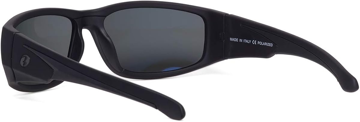 BNUS Sunglasses for Men & Women, Polarized glass lens, Color Mirrored Scratch Proof (Matte Black/Grey, B-7036/Polarized): Clothing
