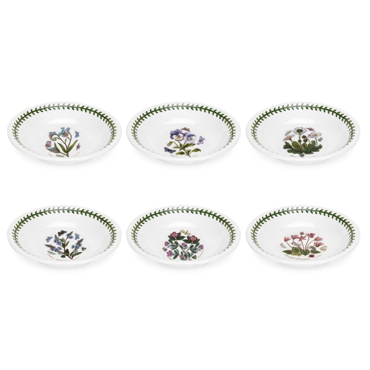 Portmeirion Botanic Garden 7" Bowl Set of Six (Set of Six Bowls)