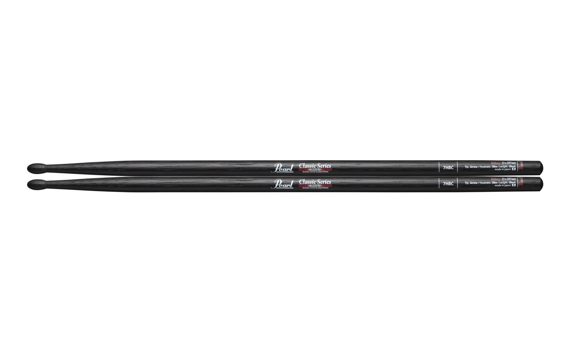 Pearl パール ドラムスティック ヒッコリー ブラックラッカー 7HBC の商品画像