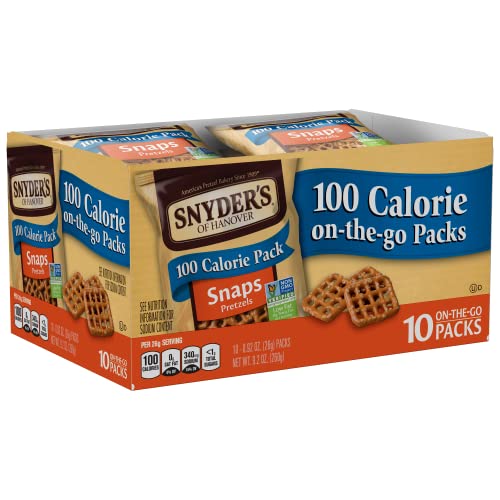 Snyder's of Hanover Pretzel Snaps, 100 Calorie Individual Packs, 10 Ct