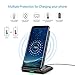 CHOETECH Fast Wireless Charger, Qi-Certified Wireless Charging Stand 7.5W Compatible iPhone 11/11 Pro/11 Pro Max/Xs Max/XR/XS/X/8/8+,10W Fast-Charging Galaxy Note 10/S10/S10+ (with QC3.0 AC Adapter)