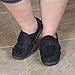 Home-X Adjustable Memory Foam Slippers - Black (Large (women’s 11-12; men’s 9-10))