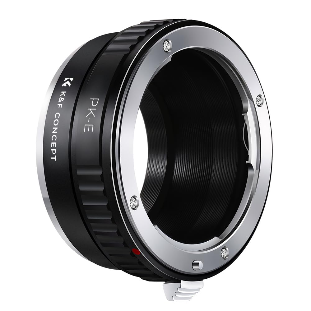 K&F CONCEPT PK to NEX Lens Mount Adapter, Compatible with Pentax K Mount Lens and Compatible with Sony Alpha E Mount Cameras