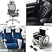 Memory Foam Lumbar Support Back Cushion for Back Pain Relief, Lumbar Support Pillow for Office Chair or Car Seat with Washable Mesh Cover and Dual Adjustable Straps, Black