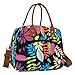 Leakproof Reusable Lunch Tote Bag Insulated Lunch Bag Cooler Bag Lunch Box with Adjustable Shoulder Strap Food Storage Container Meal Prep Organizer for Women Men Adult Work School Picnic - Leaf