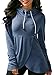 Geckatte Womens Pullover Hoodie Cowl Neck Asymmetric Hem Hooded Sweatshirt Tunic Hoodies