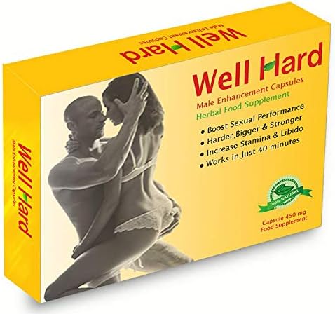 10 X 450mg WellHard Ultra Strong Natural Herbal Male Food Supplement Sexual Performance Enhancement Virility Pills/Capsules