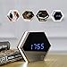 PeGear Mirror Alarm Clock Rechargeable Digital Alarm Clock with Led Table Lamp for Travel and Home