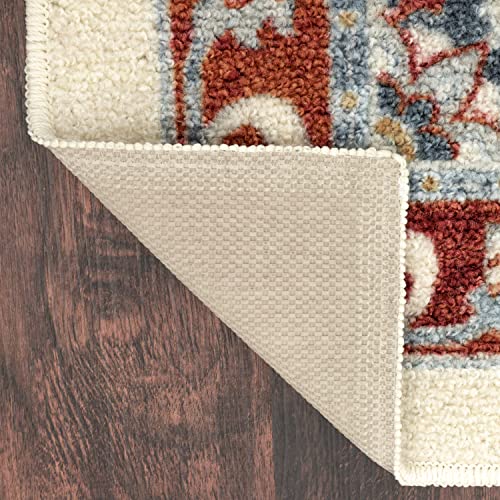 Maples Rugs Stina Vintage Medallion Kitchen Rugs Non Skid Accent Area