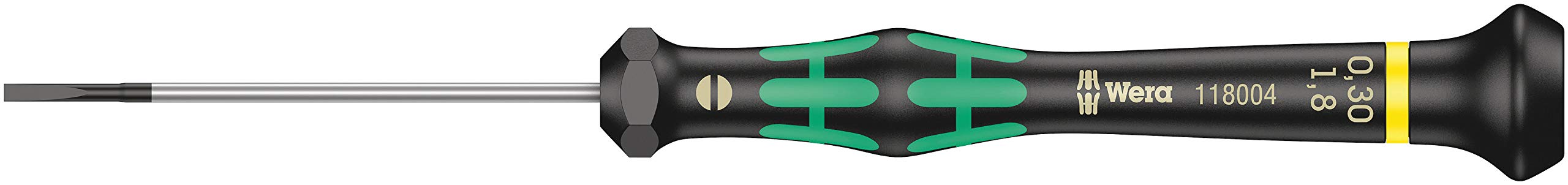 Wera WER118004 Jewellers and Instrument Screwdrivers, Multi-Colour, 0.30 x 1.8 x 60 mm