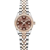 Szaikyri Classic Watch for Women with Solid Stainless Steel Band and Calendar Water Resistant