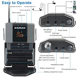 EXMAX UHF-938 UHF Acoustic Transmission Wireless