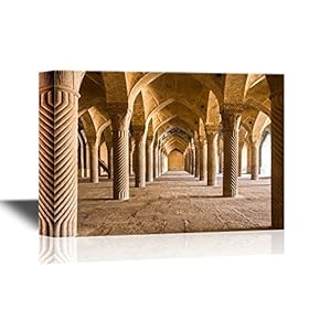 Watercolor Style Historical Architecture Vakil Mosque Shiraz Iran