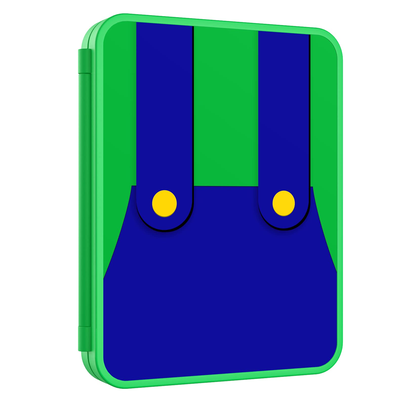 MoKo 16 Game Card Case Compatible with Nintendo Switch/Switch Lite/Switch OLED 2021, Switch Games Holder case for SD Card&Switch Game Card, Portable Game Card Holder Cartridge Storage Box, Luigi Green