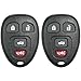Keyless2Go Replacement for New Keyless Entry Remote Car Key Fob for Select Malibu Cobalt Lacrosse Grand Prix G5 G6 Models That use 15252034 KOBGT04A Remote (2 Pack)