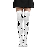 Gvhntk Thigh High Socks Extra Long Stretchy Sock Striped Over Knee Highs Stocking for Women Compression