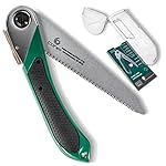 coher Folding Hand Saw, (6.7'' Rugged Blade) with Ergonomic Handle Design, Ideal For Pruning, Gardening, Camping, Pruning saw Easily cuts Wood, PVC, Bone + Carrying Plastic Case + User Guide