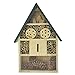 Gardirect Luxurious Insect Hotel, Bee & Bug House, Large Size, 11'' x 3-3/8'' x 15-3/4'' (Green Roof)
