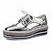 MINIVOG Platform Wingtips Square Toe Women Oxfords Shoe