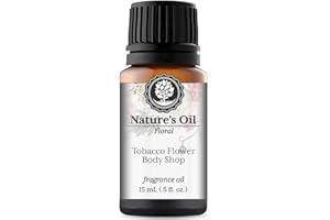 NATURE'S OIL Tobacco Flower Body Shop Fragrance Oil (15ml) for Diffusers, Soap Making, Candles, Lotion, Home Scents, Linen Spray, Bath Bombs, Slime