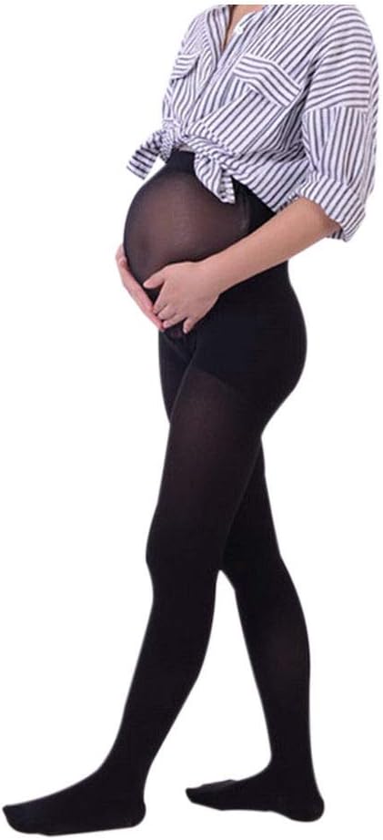 Goyajun Maternity Compression Pantyhose - Supportive Over Belly Medical Varicose Vein Elastic Stockings