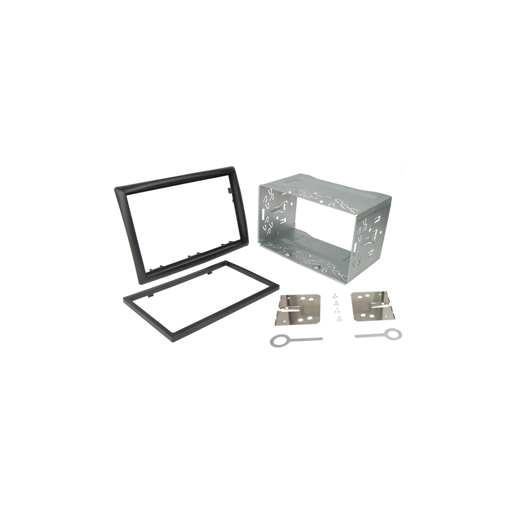 Sound-way Double DIN Car Radio Installation Kit with Cage for Renault Mégane 2