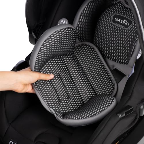 Evenflo LiteMax DLX Infant Car Seat with FreeFlow Fabric, SafeZone and