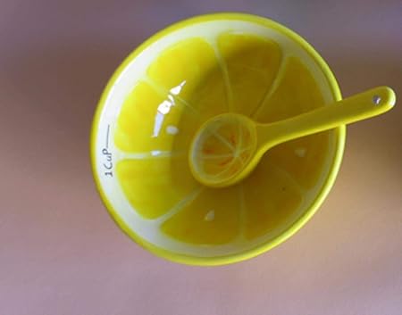 Empty Ciotola Cucchiaio Da Dessert In Ceramica Di Disegno Colorato Vuoto Vuoto Giallo Limone Limone Verde 1 Ciotola Da 1 Cucchiaio Da 1 Pz Giallo 5 Pollici Amazon It Casa E Cucina