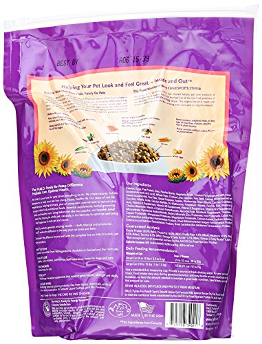 HALO HOLISTIC CAT FOOD WILD CAUGHT SALMON & WHITEFISH FORMULA, HEALTHY GRAINS DRY CAT FOOD, COMPLETE DIGESTIVE HEALTH, KIBBLE FOR ADULT CATS, 3 LB BAG