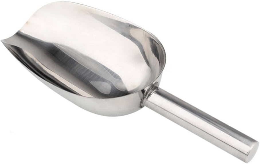Stainless Steel Ice Scoop Cube Shovel Scoop Scraper For Multifunctional Bar Wedding Buffet Tools Tea Coffee Bean Scoop(10.5-21 inch)