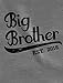 Gift for Big Brother 2020 Sibling Boys 3/4 Sleeve Raglan Toddler Shirt