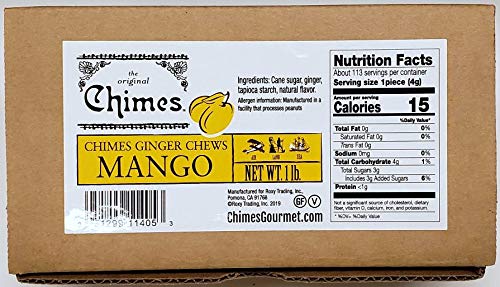 CHIMES MANGO GINGER CHEWS, 16 OUNCE (PACK OF 1)