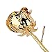 ZJchao 24K Budding Gold Rose for Her, Dipped Gold Rose Love Real Golden Plated Preserved for Wife, Girlfriend, Couple, Birthday, Anniversary, Wedding