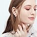 LUHE Honeycomb and Honey Bee Earrings Cute Sterling Silver Stud Earrings for Women
