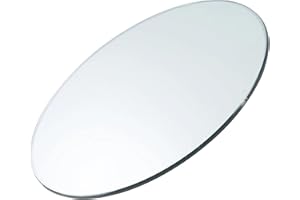 Augeno 24 inch Round 1/4" Thick Pencil Polished Edge Glass Table Top - Tempered, Scratch Resistant & Safety Replacement Glass Designed for Dining, Coffee, Patio & End Tables