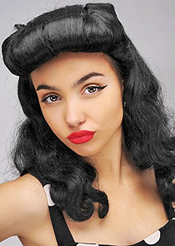 Amazon Com Ladies 1940s Black Burlesque Wig Beauty