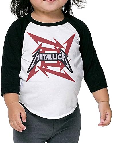 LOVEGIFTTO KID Child/Infant Metallica Rock Band O-Neck 3/4 Sleeve Raglan Tee Shirt 3 Toddler
