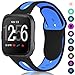 Maledan Compatible with Fitbit Versa Band, Small, Black Blue