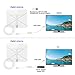 HD TV Antenna, WochiTV 50 Mile Range HD Supply Indoor Digital HDTV Antenna with Detachable Amplified Signal Booster,20ft High Performance Coax Cable for Free All Channel TV Programme(Transparent)