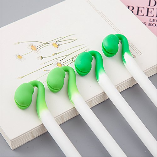 Cute Kawaii Vegetables Bean sprouts Shape Gel Ink Pens school office supplies for girls Stationery novelty pens for kids stationary (4)